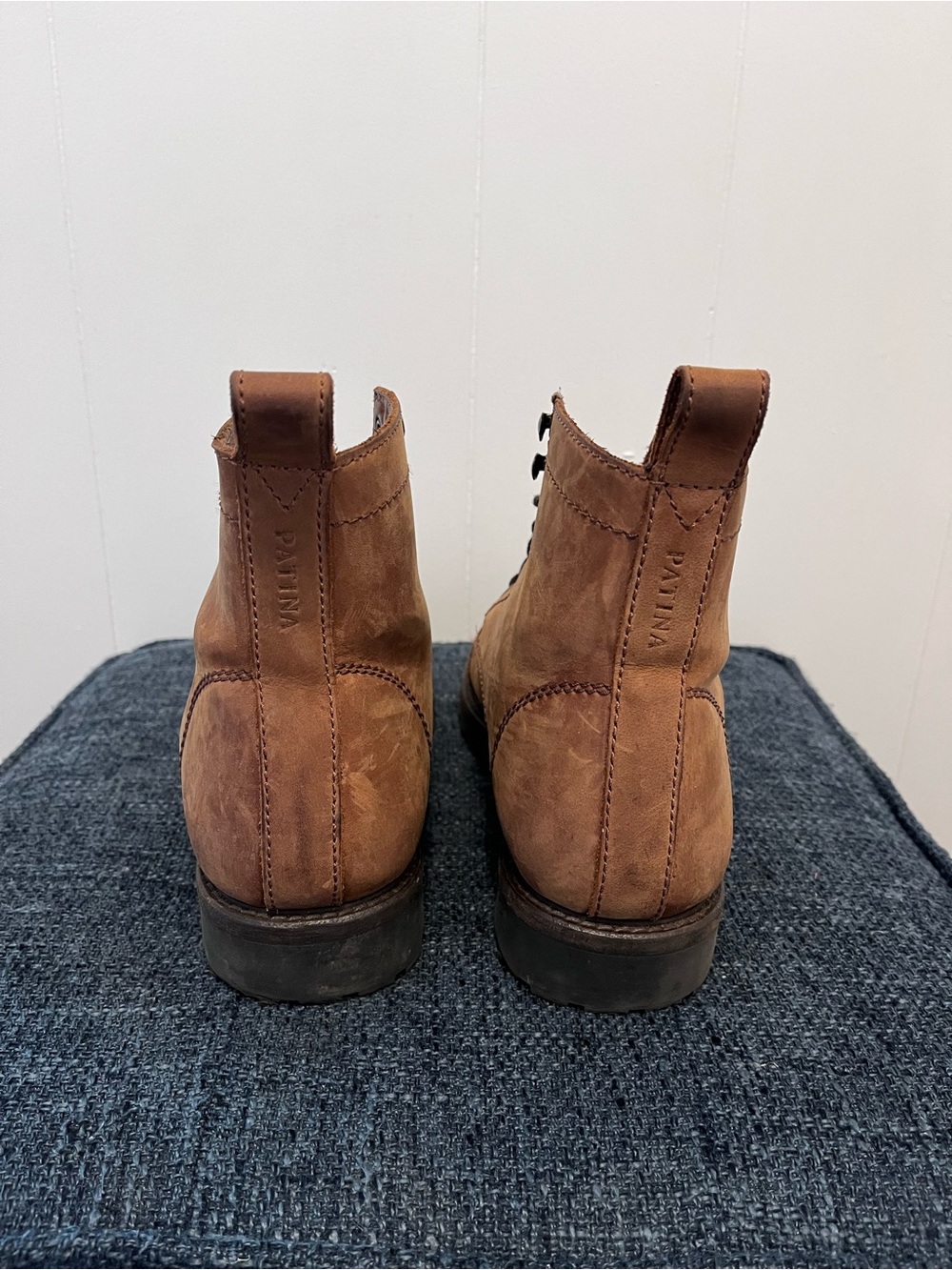 Patina Brown Lace Up Boots - Picture 4 of 11
